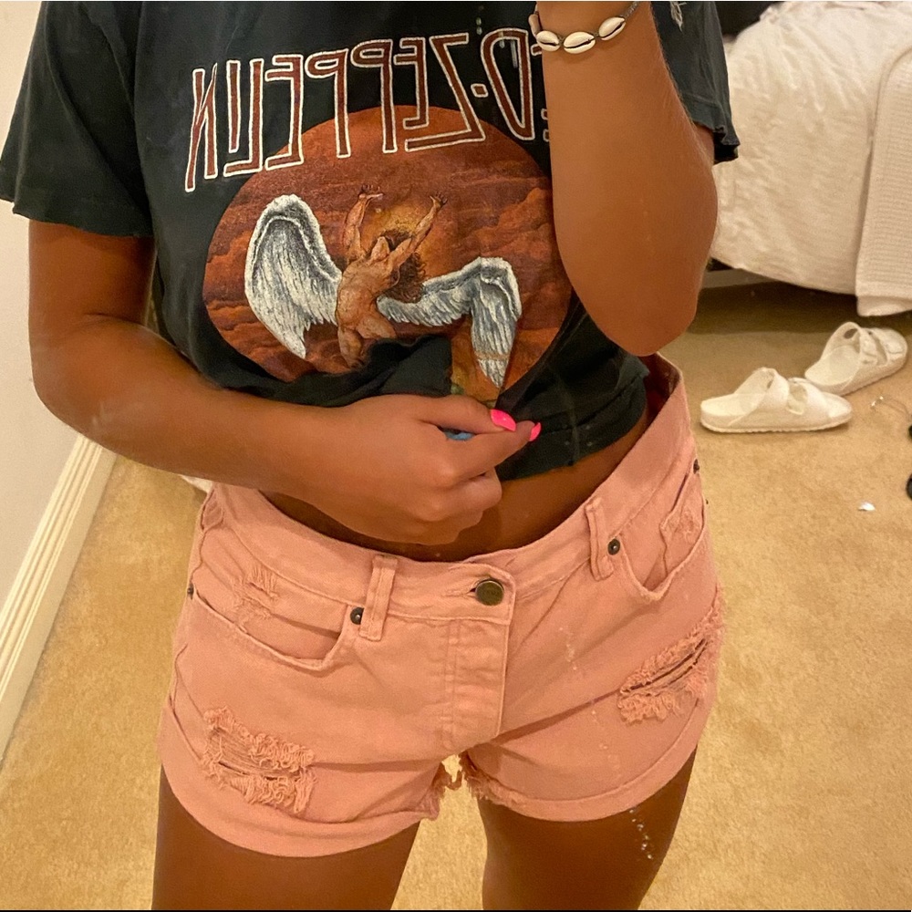 Amuse society crossroads demin shorts